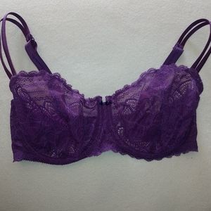 Chantelle purple lace bra 34DDD